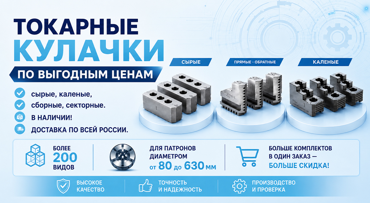 Токарные кулачки в наличии в Челябинске по выгодным ценам